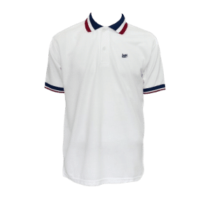LABL Stripe White Polo Shirt